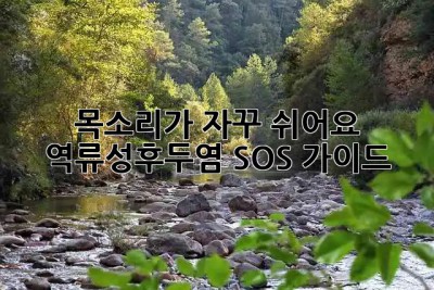 🗣️ 목소리가 자꾸 쉬어요? 역류성후두염 SOS 가이드 🚨