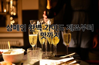 샴페인 완벽 가이드: 제조부터 맛까지🍾