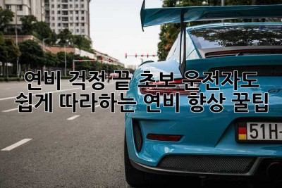 연비 걱정 끝! 초보 운전자도 쉽게 따라하는 연비 향상 꿀팁