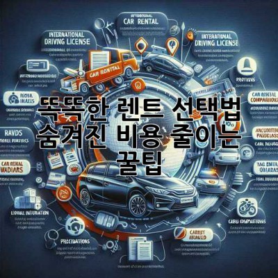 똑똑한 렌트🚗 선택법! 숨겨진 비용 줄이는 꿀팁🍯