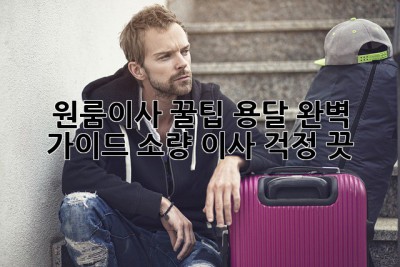 원룸이사 꿀팁🍯 용달 완벽 가이드 (소량 이사 걱정 끗!)