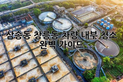 삼송동, 창릉동 차량 내부 청소 완벽 가이드 ✨