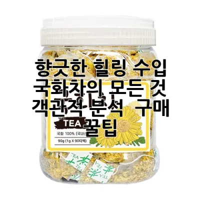 향긋한 힐링, 수입 국화차의 모든 것: 객관적 분석 & 구매 꿀팁